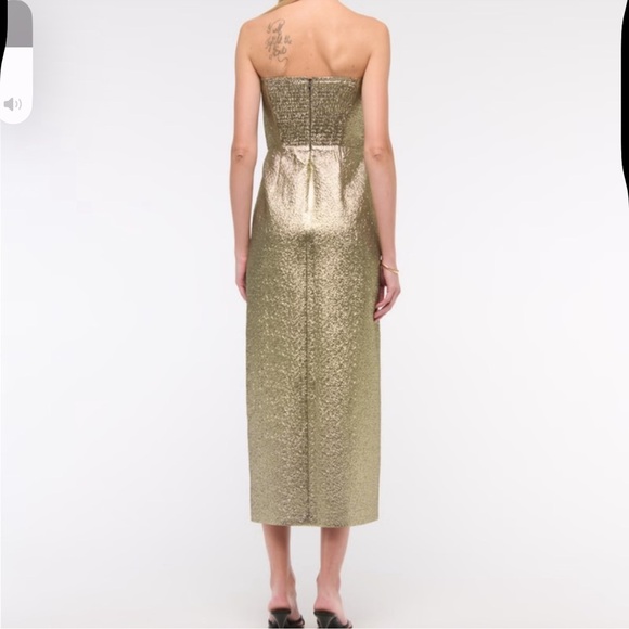 Abercrombie & Fitch Strapless Gold Dress - Picture 2 of 3